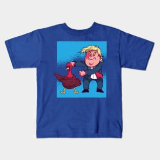 Trump Turkey Floss Graphic Tee Kids T-Shirt